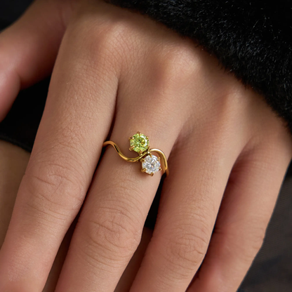 Double stone Ring