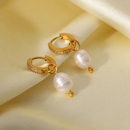 Pearl Pendant Earrings - Oraish Store