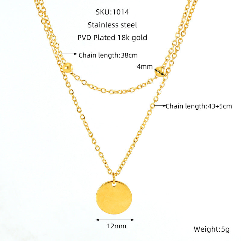 Dainty Coin double layer Chain - Oraish Store