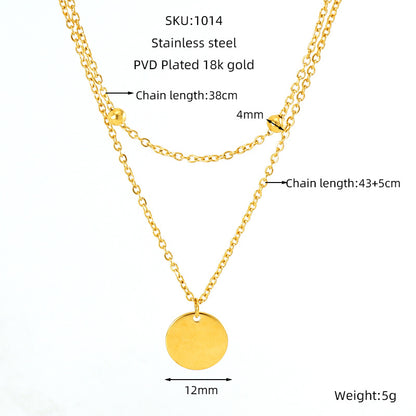 Dainty Coin double layer Chain - Oraish Store