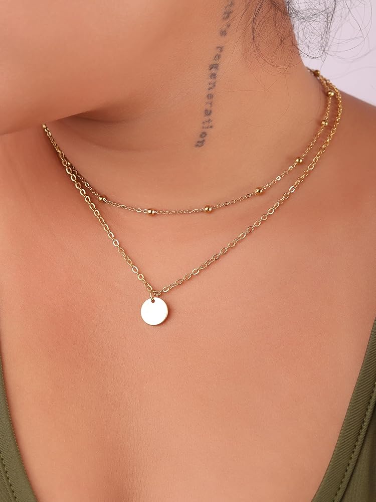 Dainty Coin double layer Chain - Oraish Store