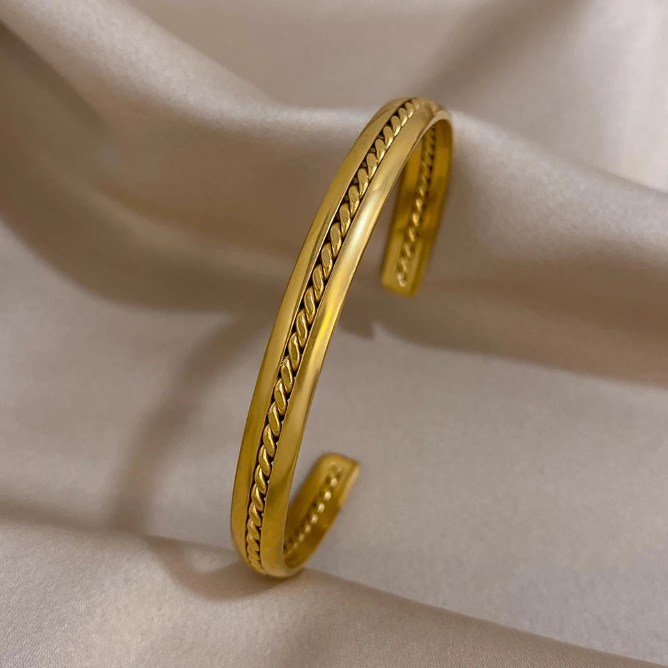 Vintage C-Shaped Bangle