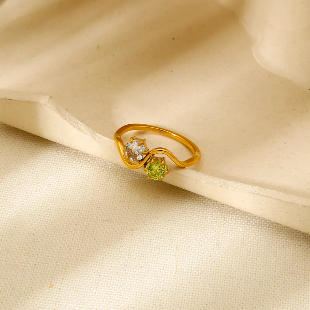 Double stone Ring