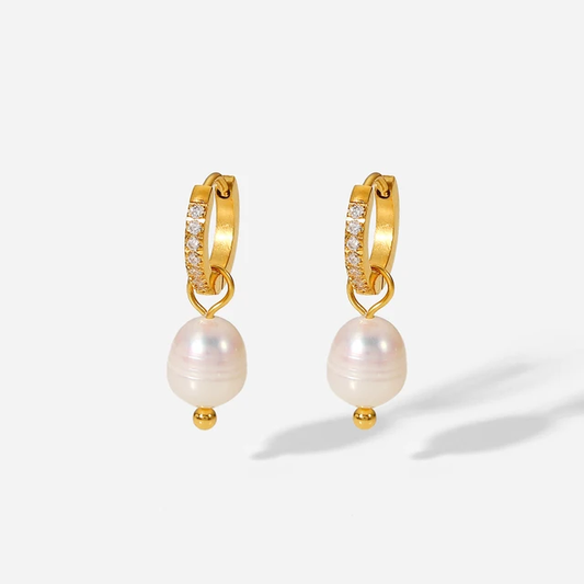 Pearl Pendant Earrings