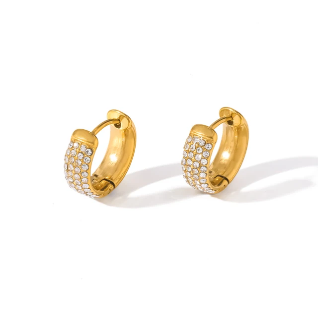 Starlit Huggie Hoops