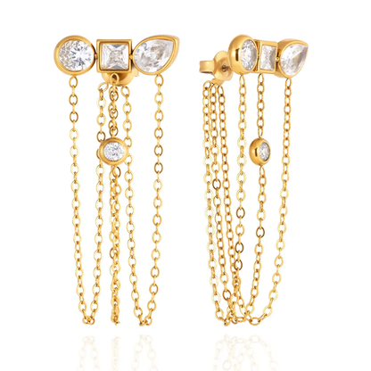 Tassel Drop Chain Earrings