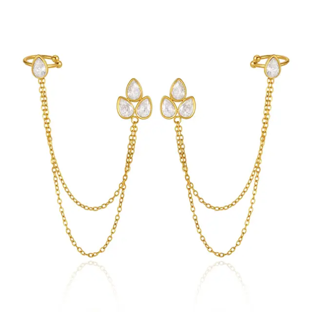 Lobe Chain Earring Cuff