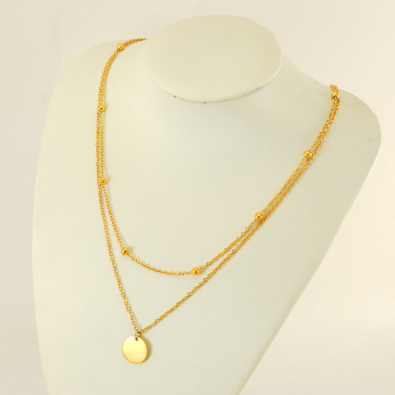 Dainty Coin double layer Chain - Oraish Store