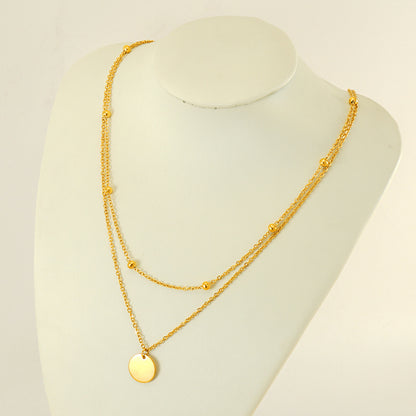 Dainty Coin double layer Chain - Oraish Store