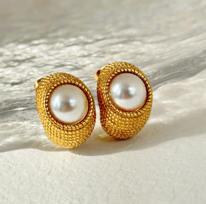 French Chunky C- Shaped Studs - Oraish Store